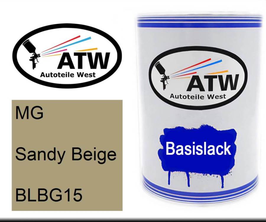 MG, Sandy Beige, BLBG15: 500ml Lackdose, von ATW Autoteile West.